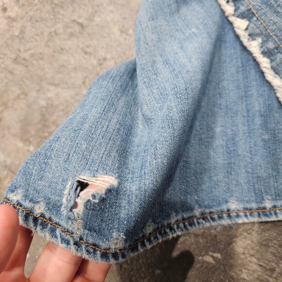 Y2K Candie’s Denim Floral Embroidery Fairycore Retro Skirt - Picture 8 of 8